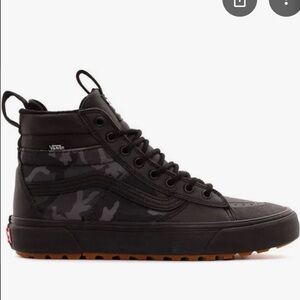 Vans Black High-Top Sneakers with Weather-Resistant Design